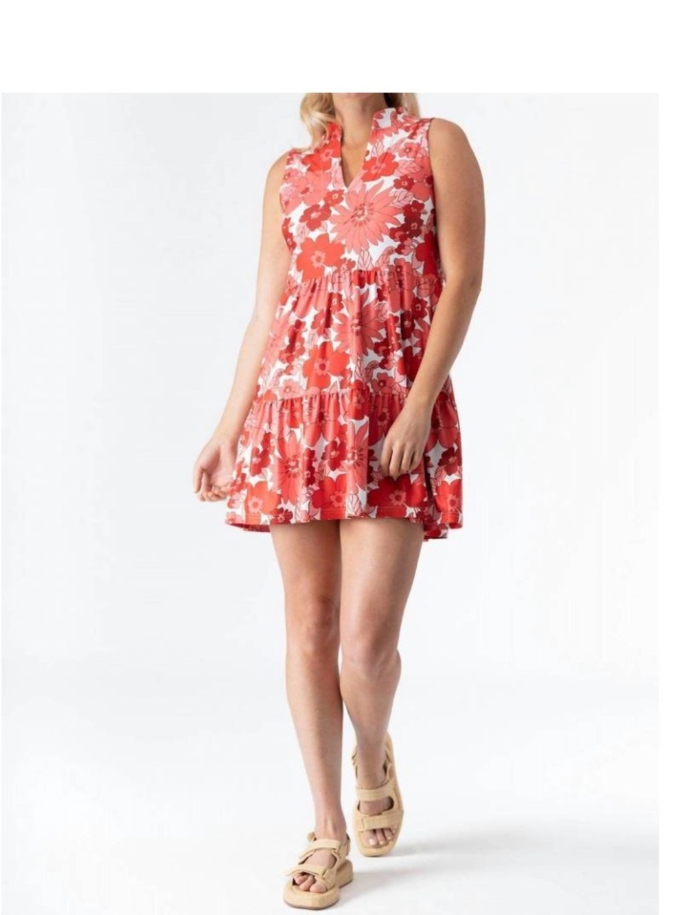 Smith & Quinn Tatum floral dress golf summer casual rare print cherry chacha new